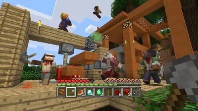 Redstone and functional blocks in a voxel building game